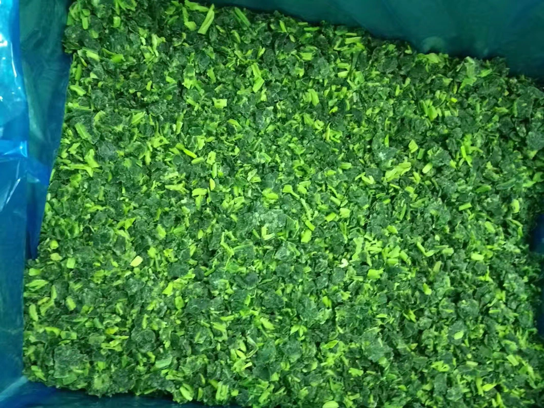 High Quality IQF Chopped Spinach 3/8&quot;, Frozen Spinach Chop