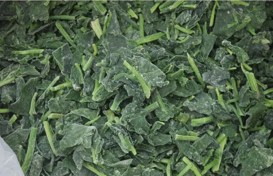 Frozen Spinach Cut High Quality IQF Chopped Spinach 3/8&quot;, Frozen Spinach Chop